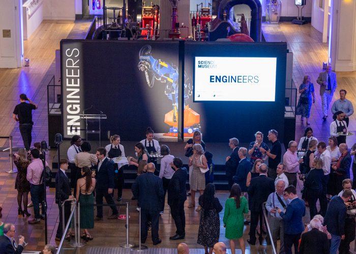 Guests at the Engineers gallery opening