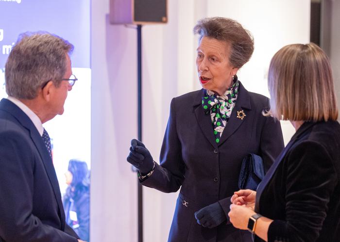 HRH The Princess Royal, during the Queen Elizabeth Prize for Engineering announcement event at the Science Museum in London, UK, on Tuesday, Feb. 6, 2024. Photographer: Jason Alden/QEPrize