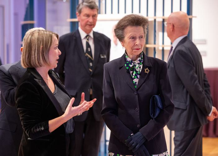 HRH The Princess Royal tours the Queen Elizabeth Prize for Engineering exhibition at the Science Museum in London, UK, on Tuesday, Feb. 6, 2024. Photographer: Jason Alden/QEPrize
