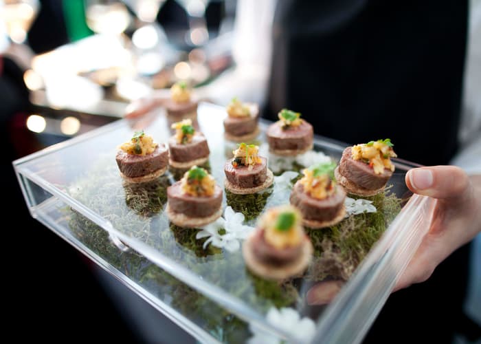Canapes at the 2013 QE Prize celebration at the Tate Modern