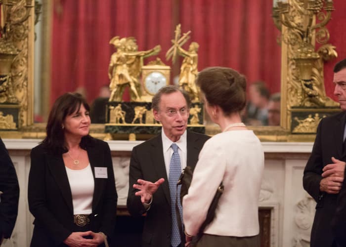 Dr Langer meets HRH The Princess Royal 2015 QE Prize Presentation