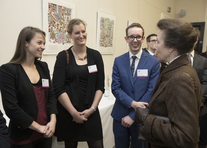 Guests meet HRH The Princess Royal at the 2017 QEPrize Winner Announcement 2