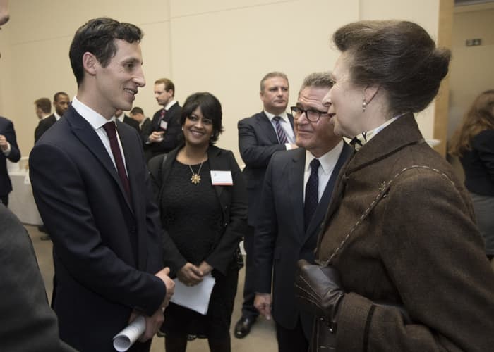 Guests meet HRH The Princess Royal at the 2017 QEPrize Winner Announcement 4