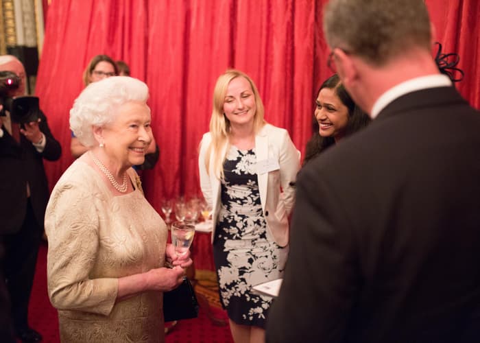 HM The Queen meets QEPrize Ambassadors at the 2015 QEPrize Presentation