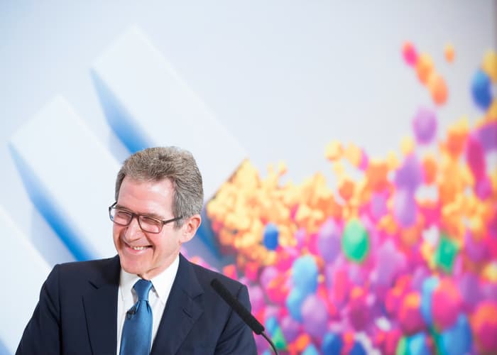 Lord Browne at the 2013 QE Prize winner announcement